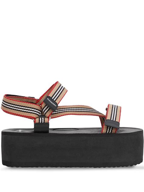 burberry plateau sandalen|Burberry sandals bloomingdale's.